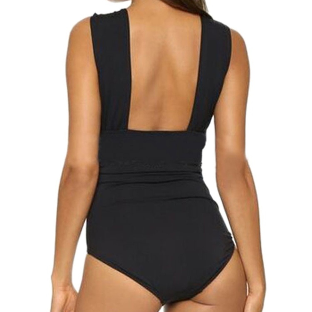 WLLW Women Sexy Swimwear One Piece Summer Solid Co